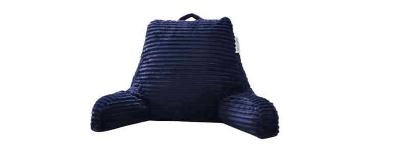 Clara Clark Cut Plush Striped Reading Pillow