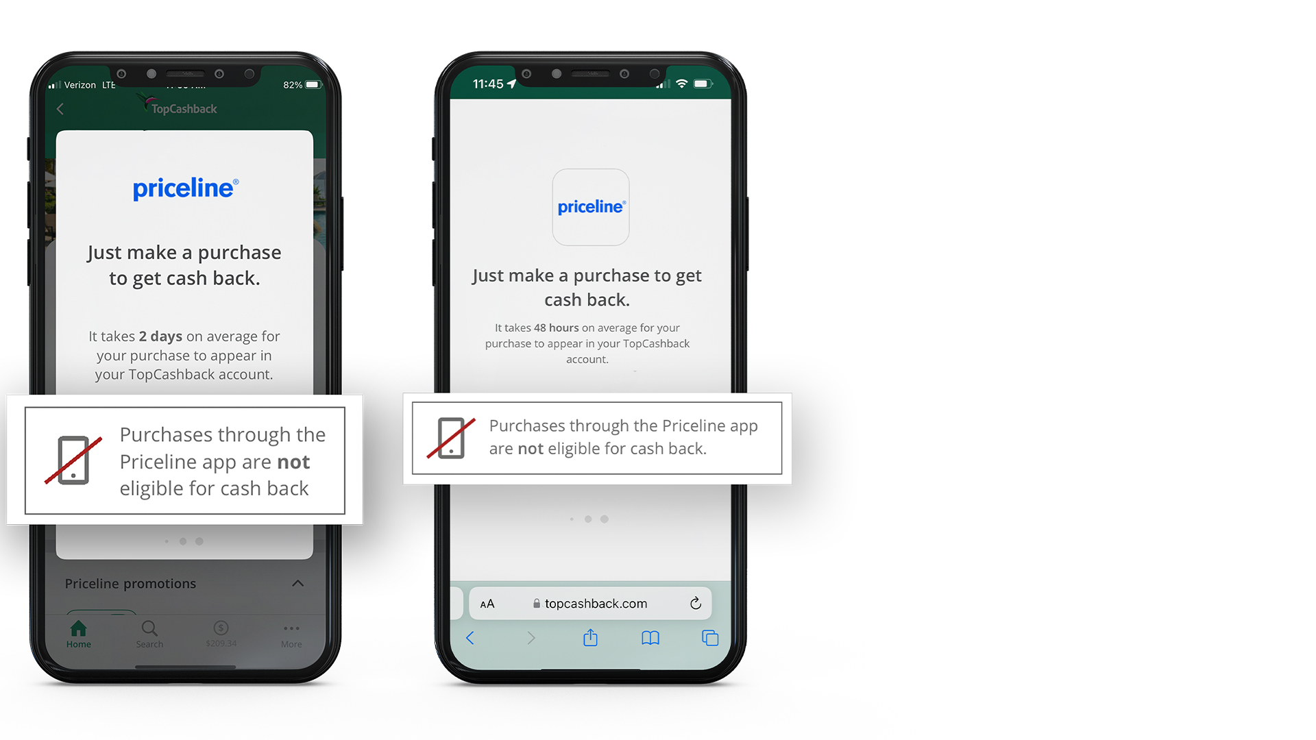 App and mobile site with notifications