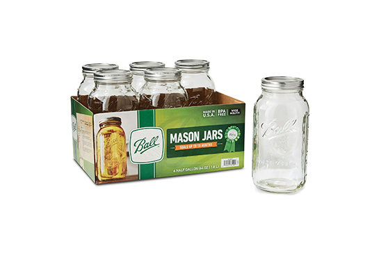 6 Count of Wide Mouth Mason Jars Freebie