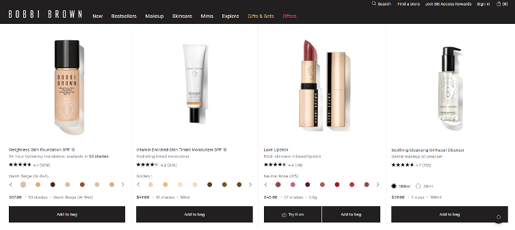 Bobbi Brown Bestsellers