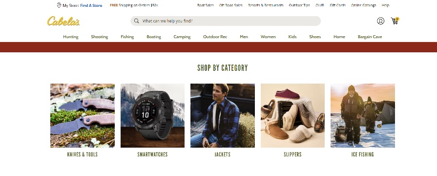 Cabela's Homepage