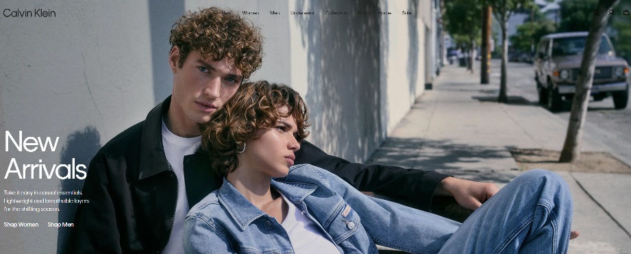 Calvin Klein Homepage