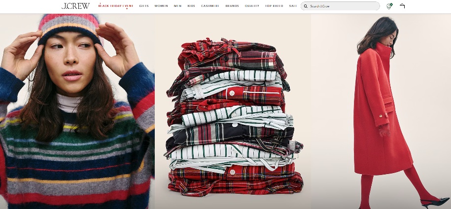 J.Crew Homepage
