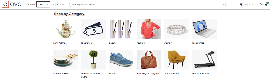 QVC Homepage