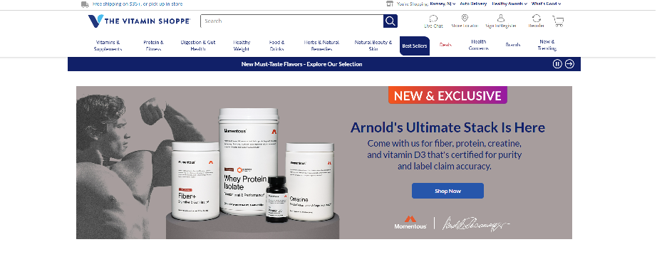 The Vitamin Shoppe Homepage