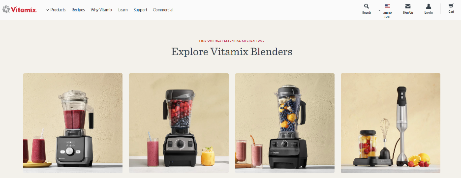 Vitamix Homepage