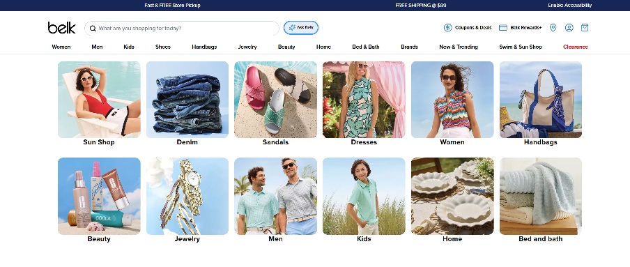 Belk Homepage
