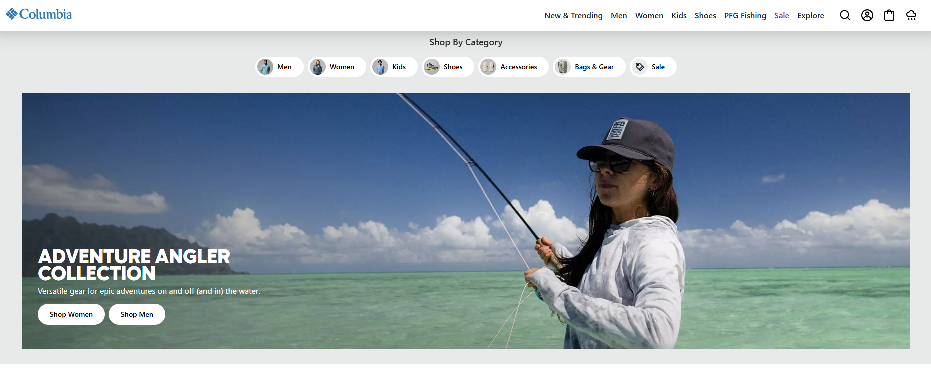 Columbia Sportswear Homepage