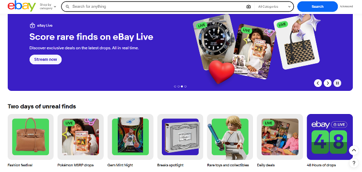 eBay Homepage