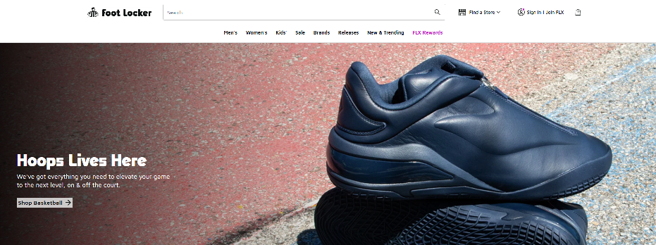 Foot Locker Homepage