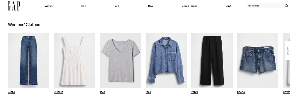 Women’s Clothing Page