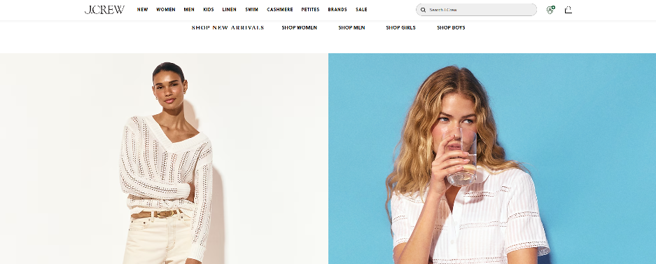 J.Crew Homepage