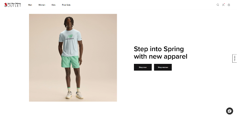 Joe’s New Balance Outlet homepage