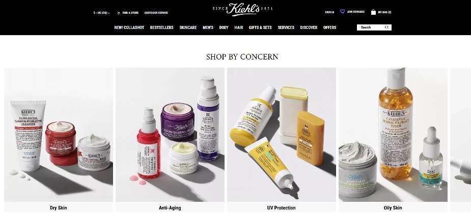 Kiehl’s Homepage