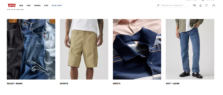 Levi’s Homepage