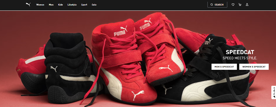 PUMA homepage