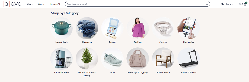 QVC Homepage