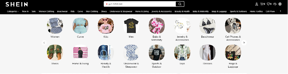 SHEIN Homepage