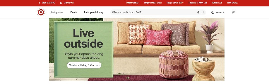 Target Homepage
