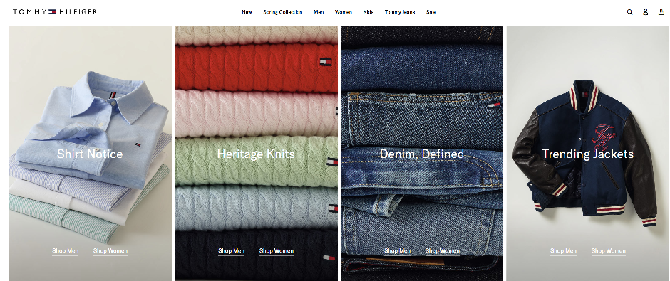 Tommy Hilfiger Homepage
