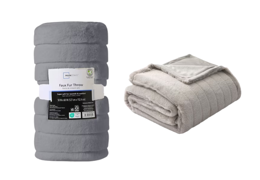 Faux Fur Throw Blanket Freebie